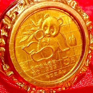 WOW POSHMARK - Authentic 14K Gold Coin Panda Ring